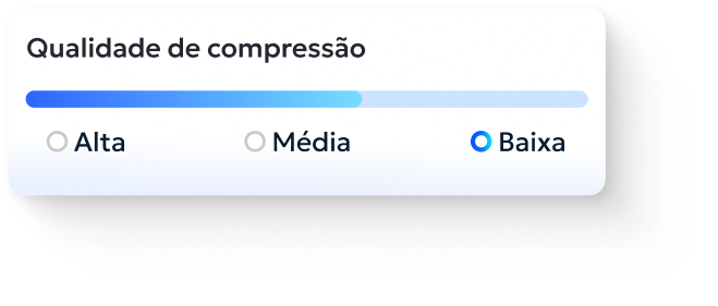 Antes da compressão - tamanho de arquivo grande