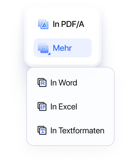 PDF in andere Formate konvertieren