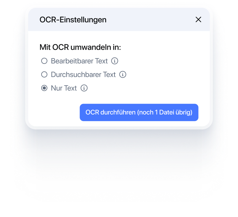 OCR text recognition feature demonstration