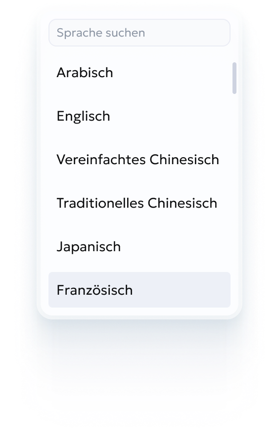 Übersetzter Text innerhalb eines PDF-Dokuments