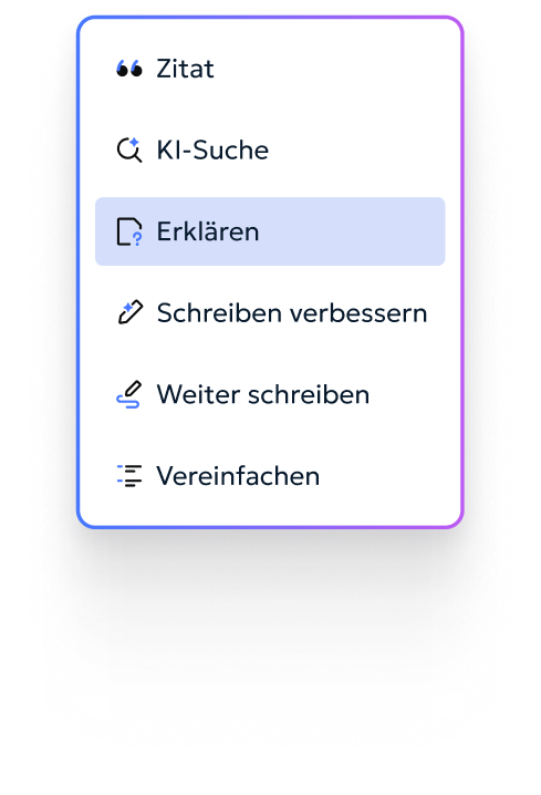PDF-Erklärungsoberfläche