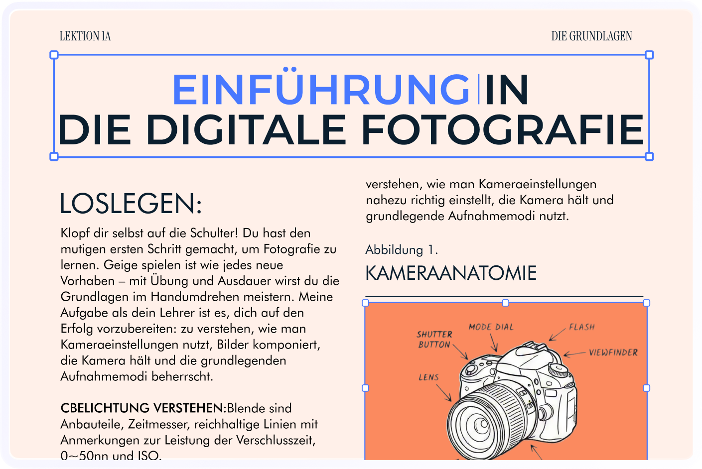 PDF-Bearbeitungsoberfläche mit Text- und Schriftanpassungswerkzeugen