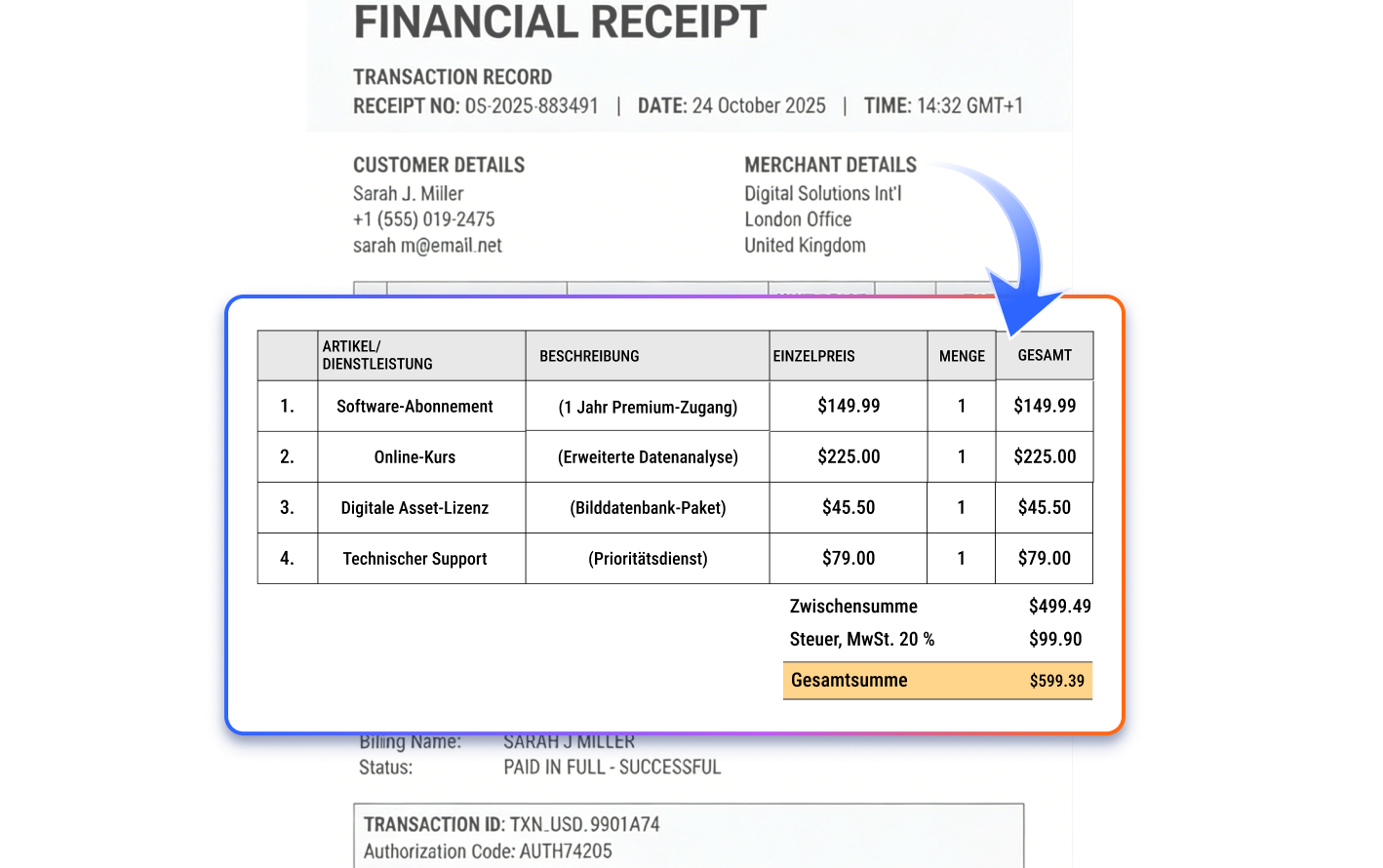 OCR processed PDF with editable text
