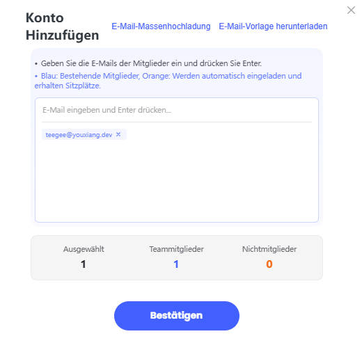 Kontostatus von Mitgliedern ändern
