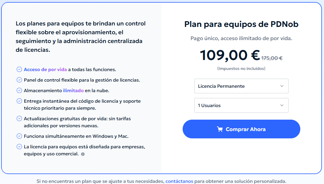 plan Team de PDNob