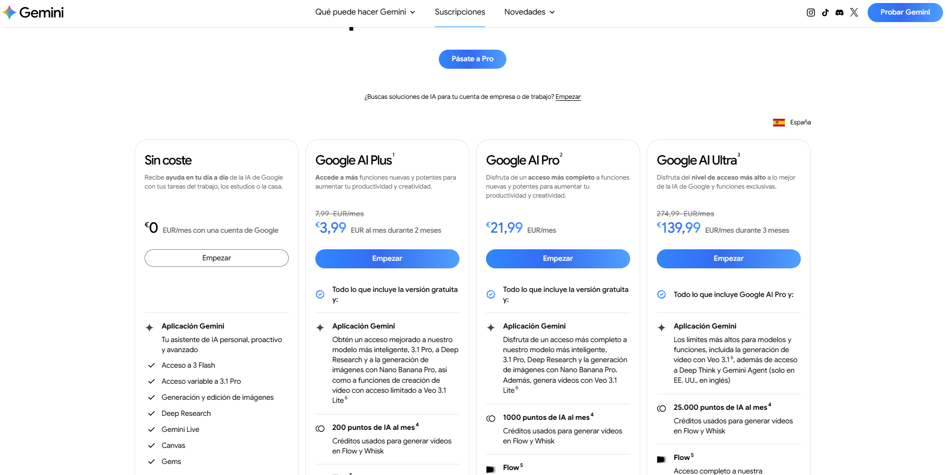 planes de google one ai