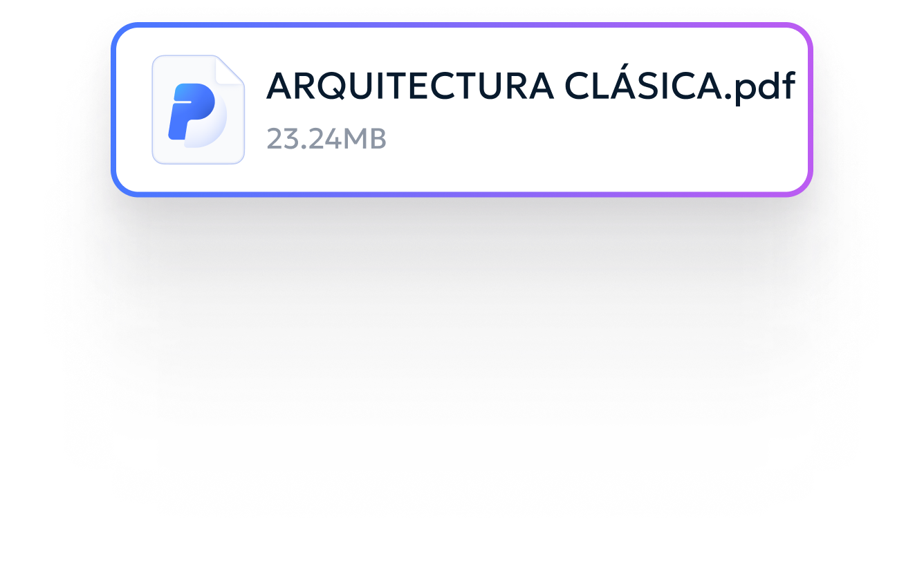 Chat interface with PDF