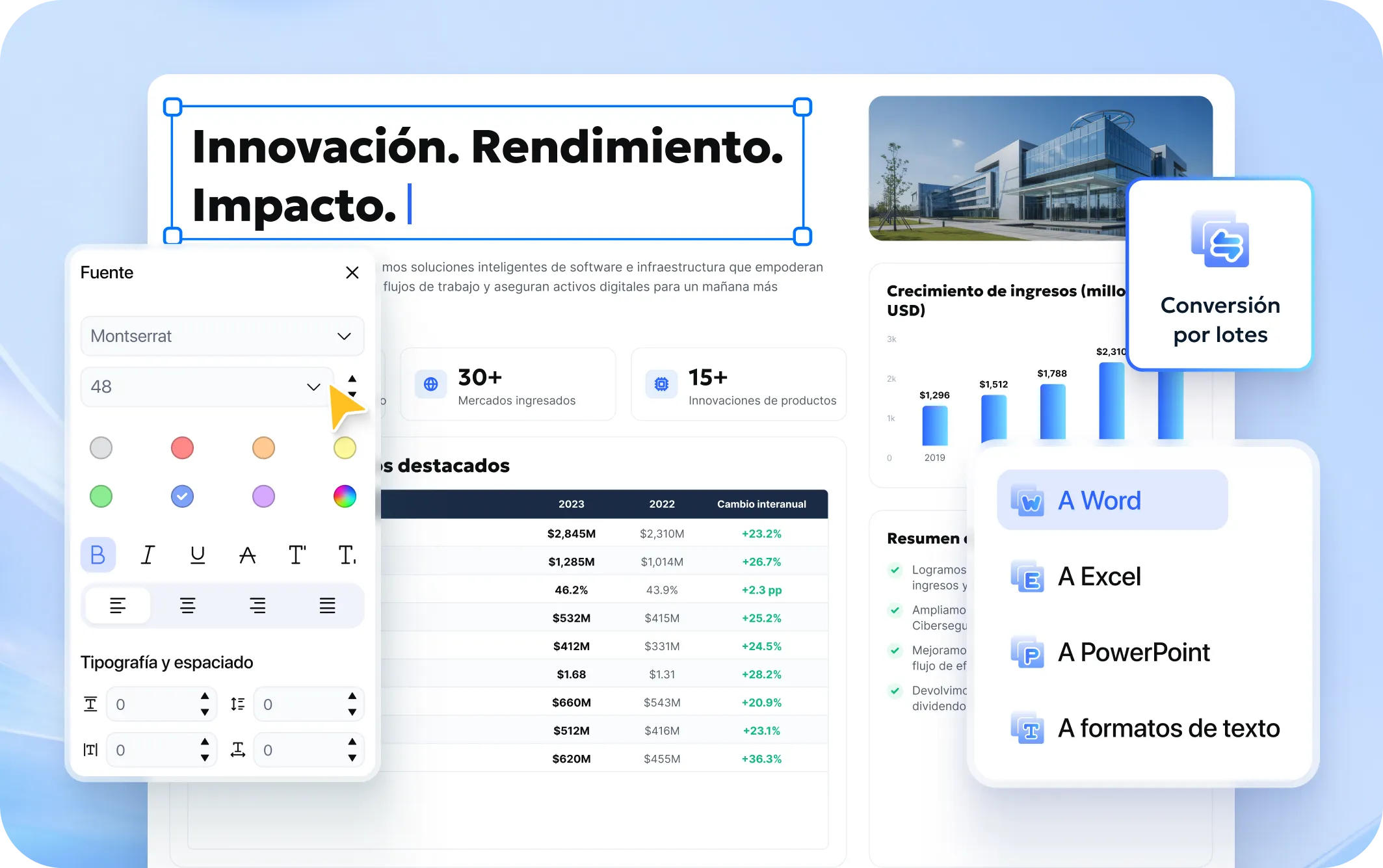 Gestión de PDF