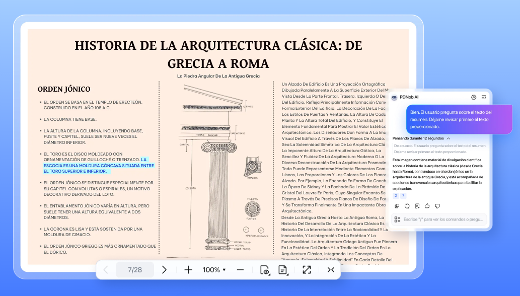 Comprensión de documentos impulsada por IA