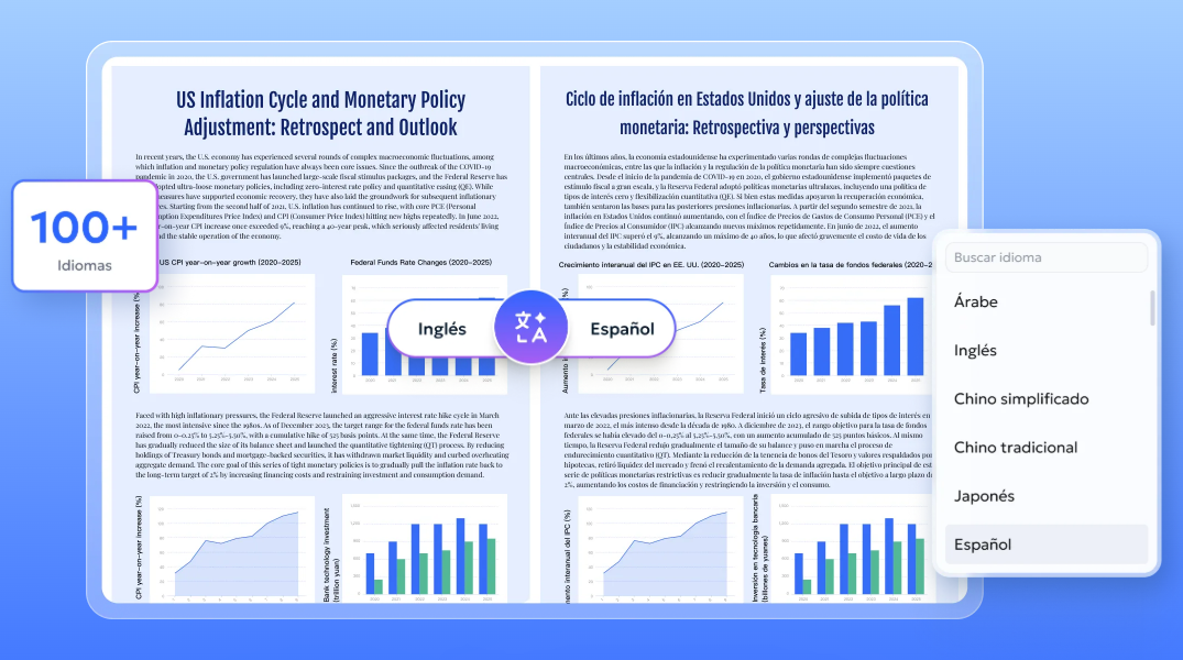 Traducción con IA precisa y natural