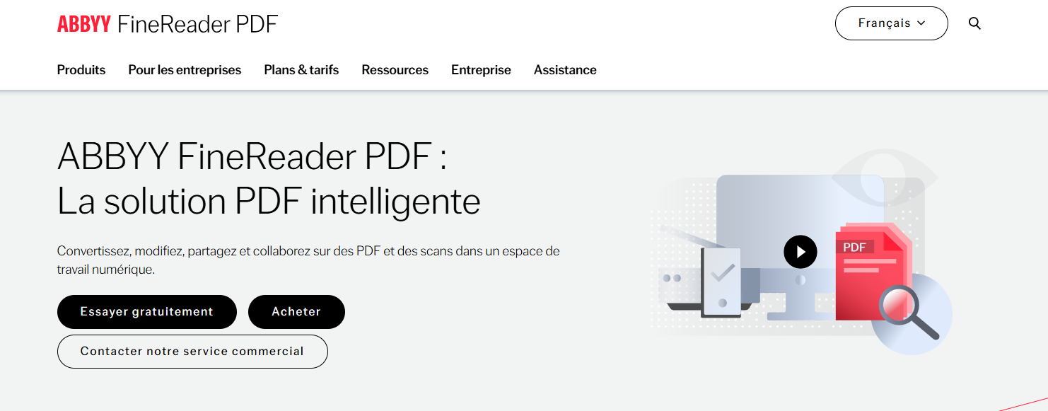 ABBYY FineReader pour les PDF numérisés
