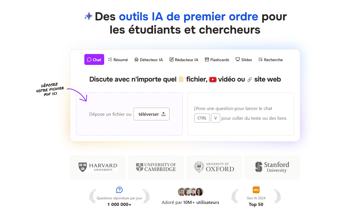 ChatPDF pour analyser un document PDF
