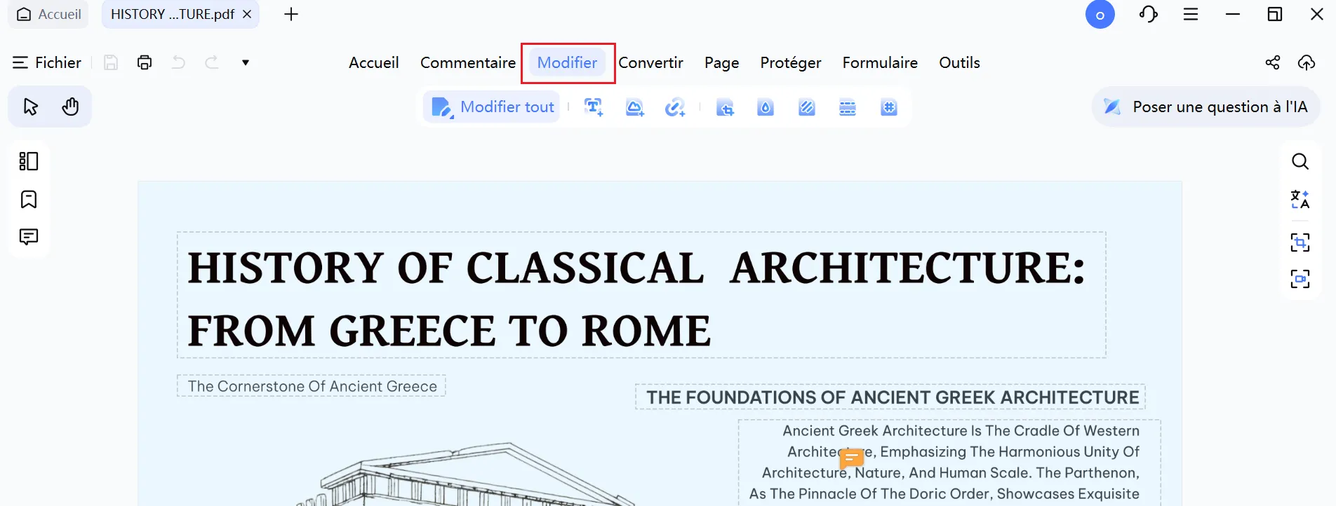 modifier un PDF avec PDNob