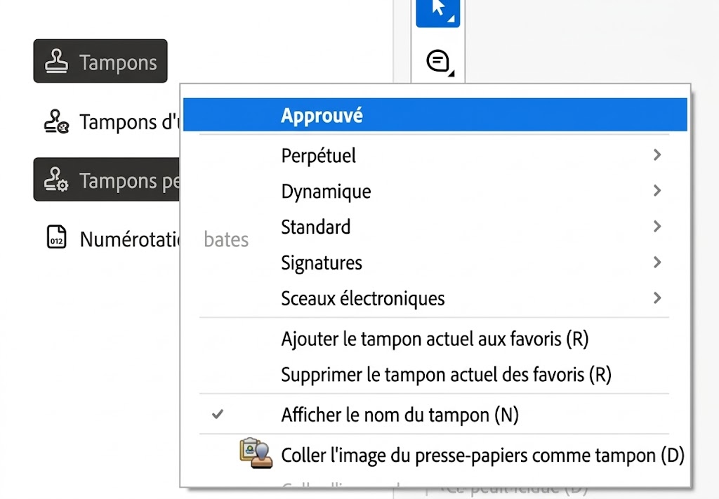 Coller une image du presse-papiers comme tampon