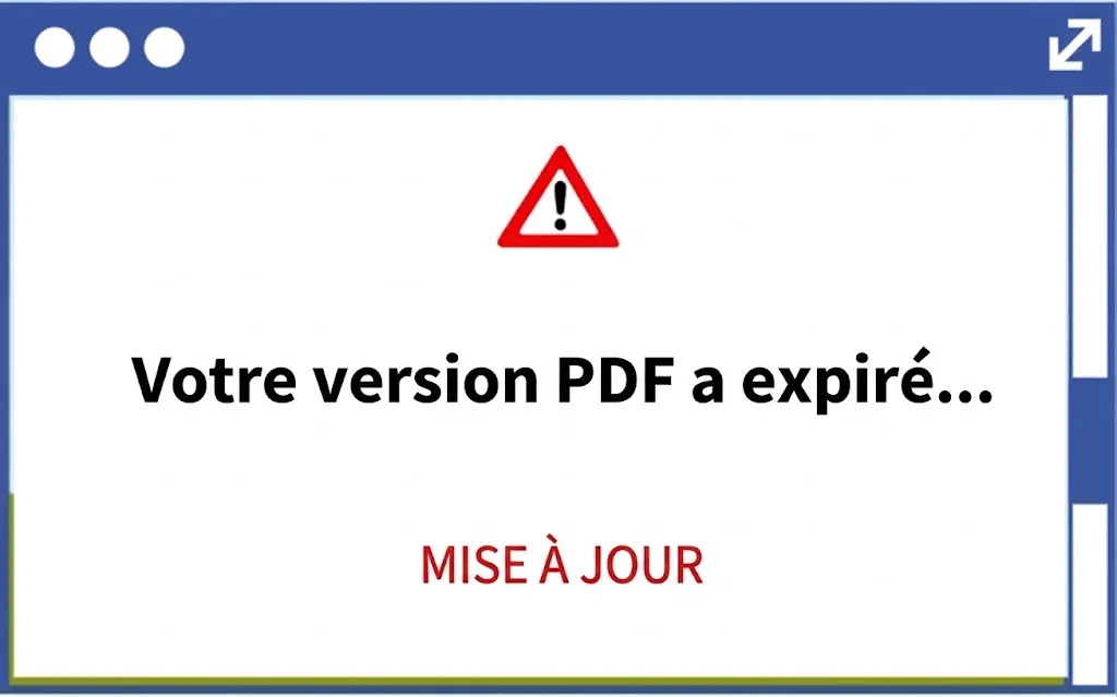 Message « Votre version PDF a expiré »