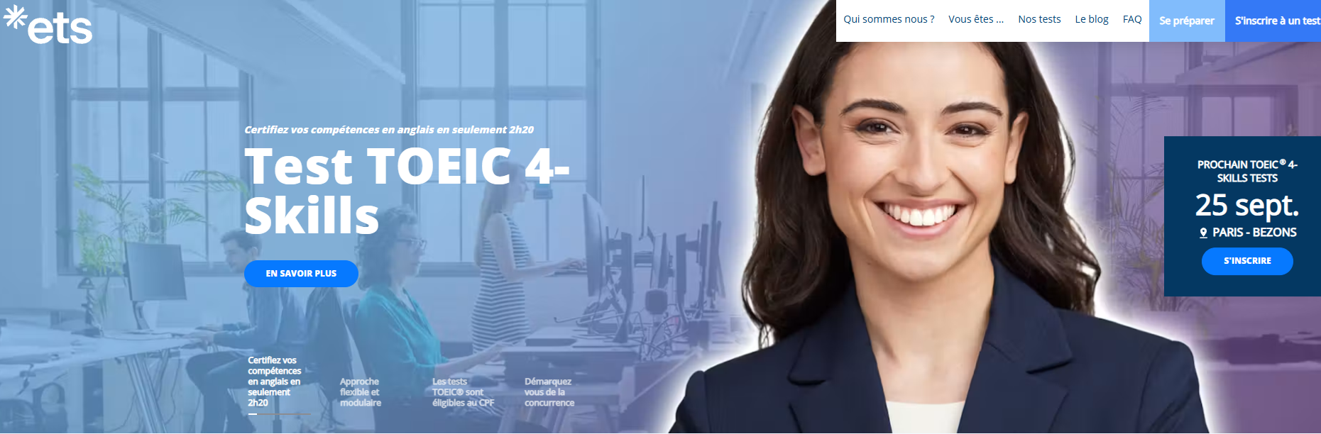 Préparation au TOEIC et entraînement aux différents types de questions