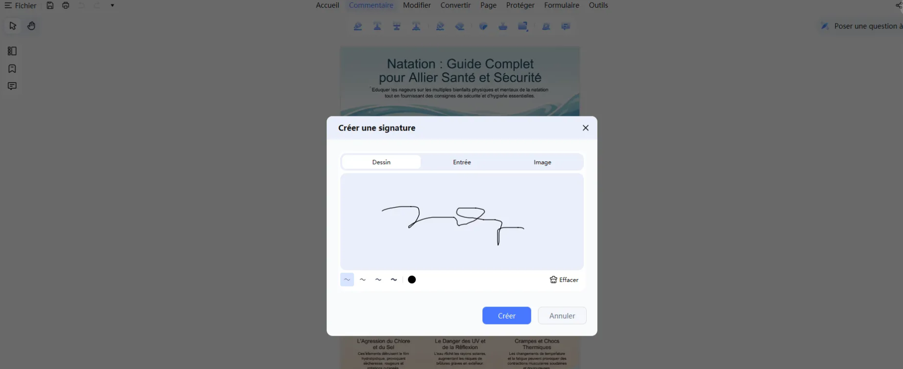 dessin votre signature dans pdnob