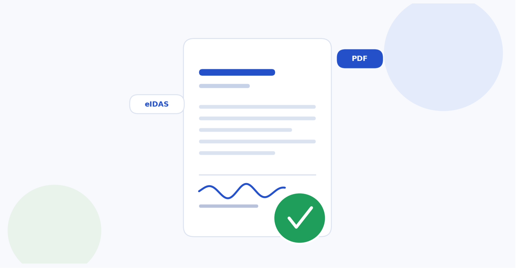 Signature électronique sur un PDF conforme au règlement eIDAS, illustration