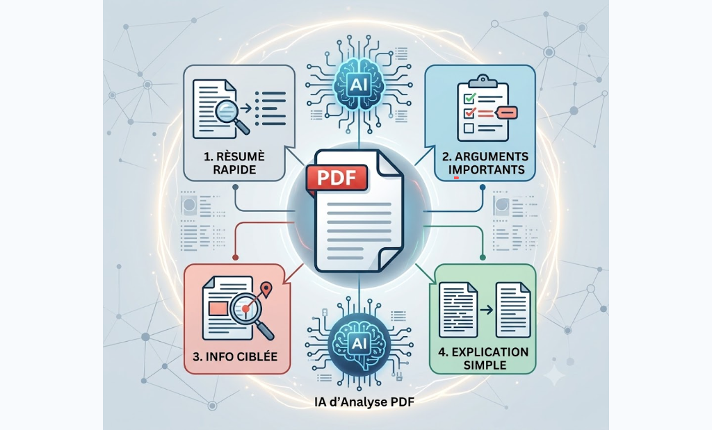 Fonctionnement de l'IA pour l'analyse de documents PDF