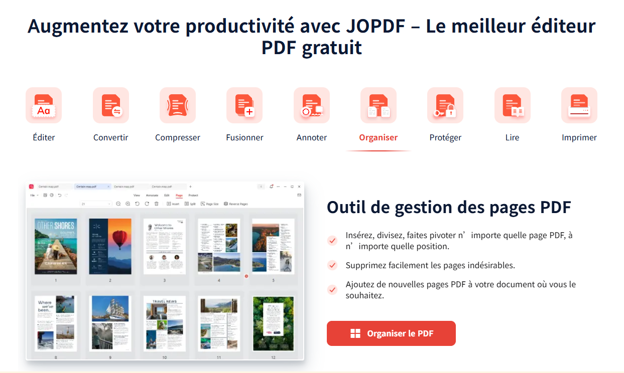 modifier des fichiers PDF comme un document Word avec JOPDF