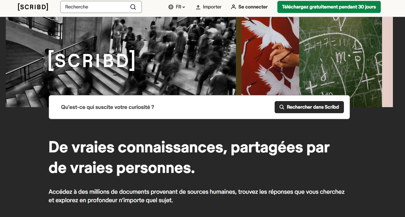 site web officiel de Scribd