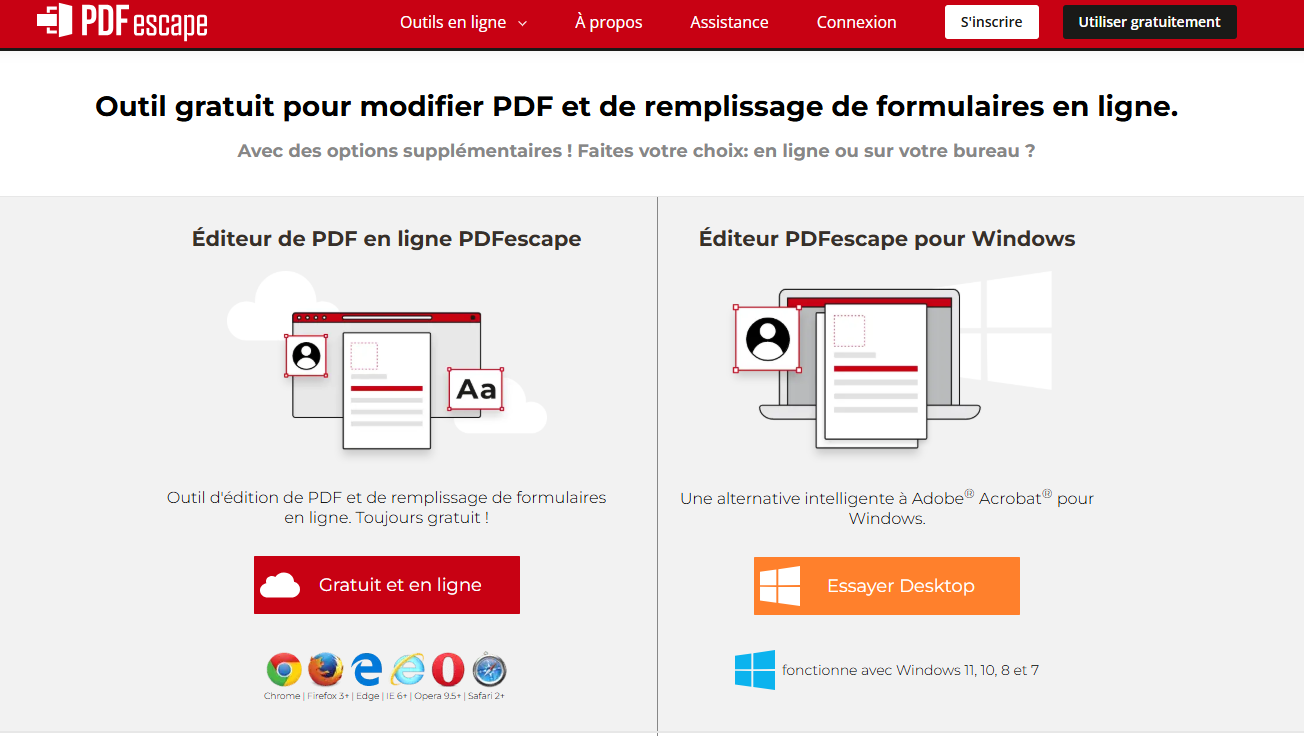 PDFescape, une alternative gratuite à Adobe Acrobat en ligne
