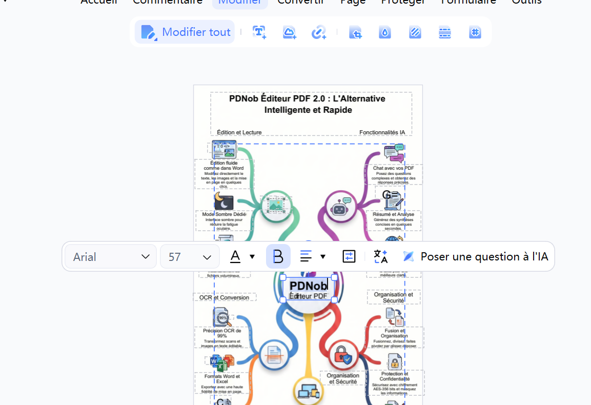 modifier la carte mentale notebooklm avec pdnob