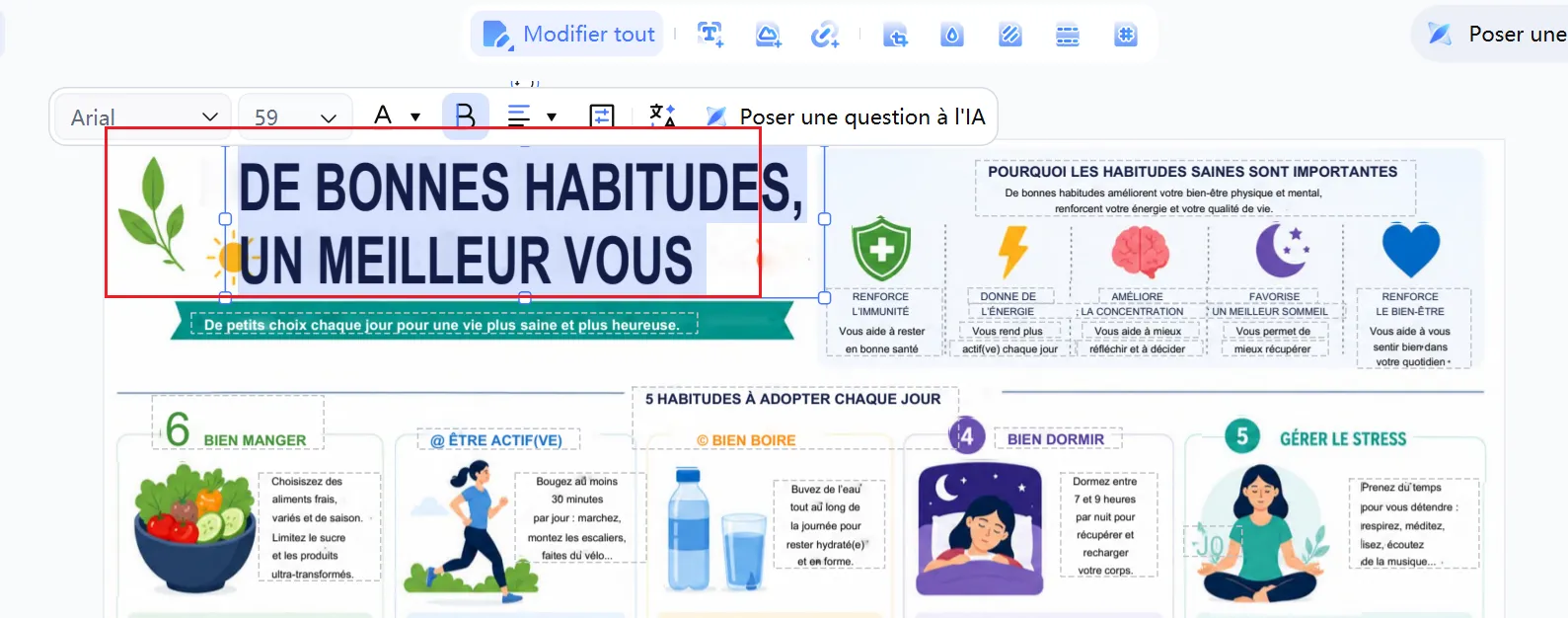 Modifier un PDF après reconnaissance OCR dans PDNob