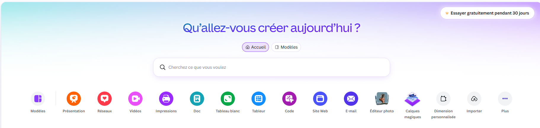 Canva pour traduire une image
