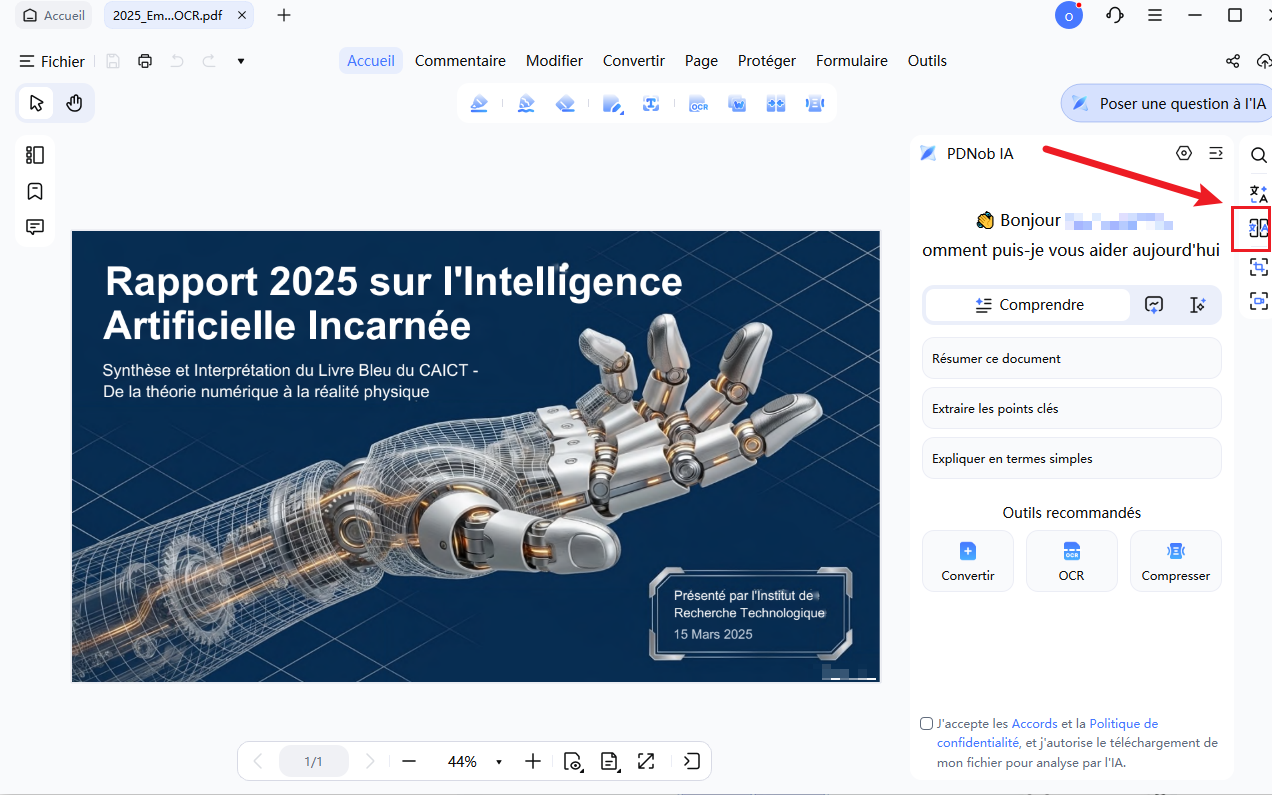 traduction pdf côte à côte avec pdnob