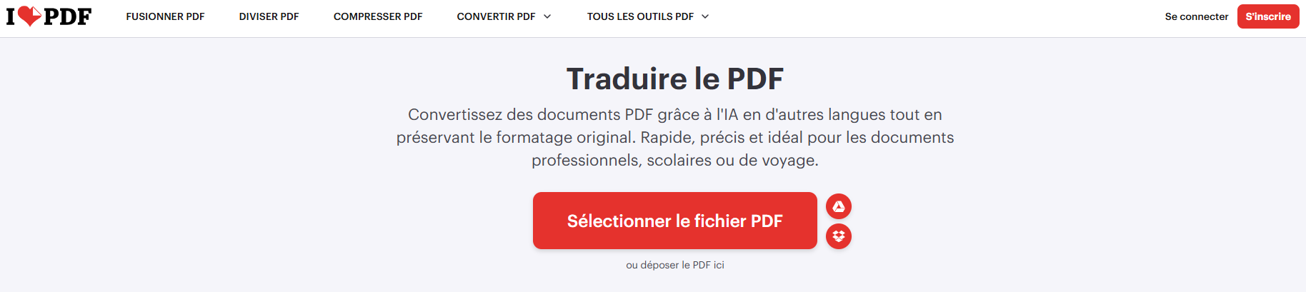 traduire un PDF scanné en ligne avec un outil OCR