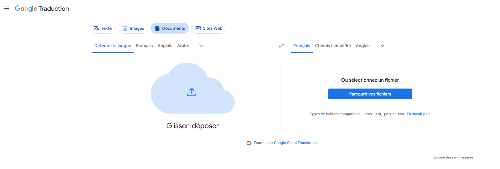 translate pdf in google translate