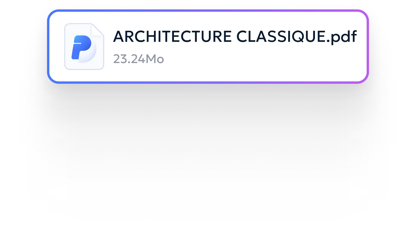 Chat interface with PDF