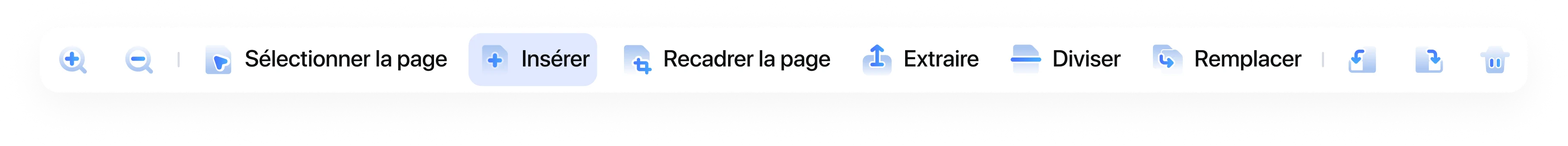 Drag and drop PDF pages