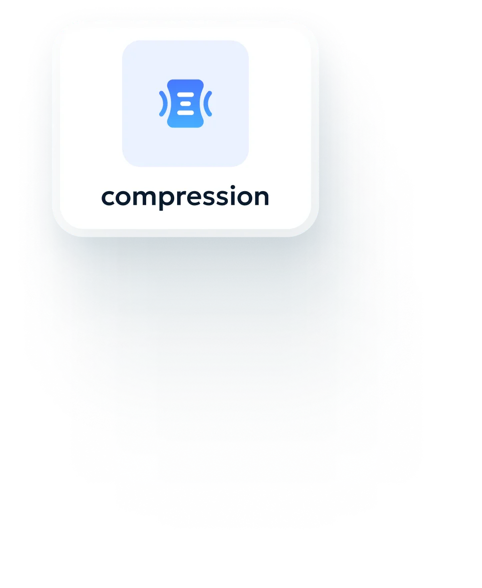 After compression - smaller file size