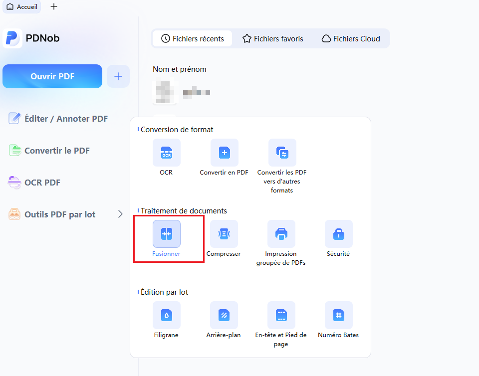 fusionner des pdf