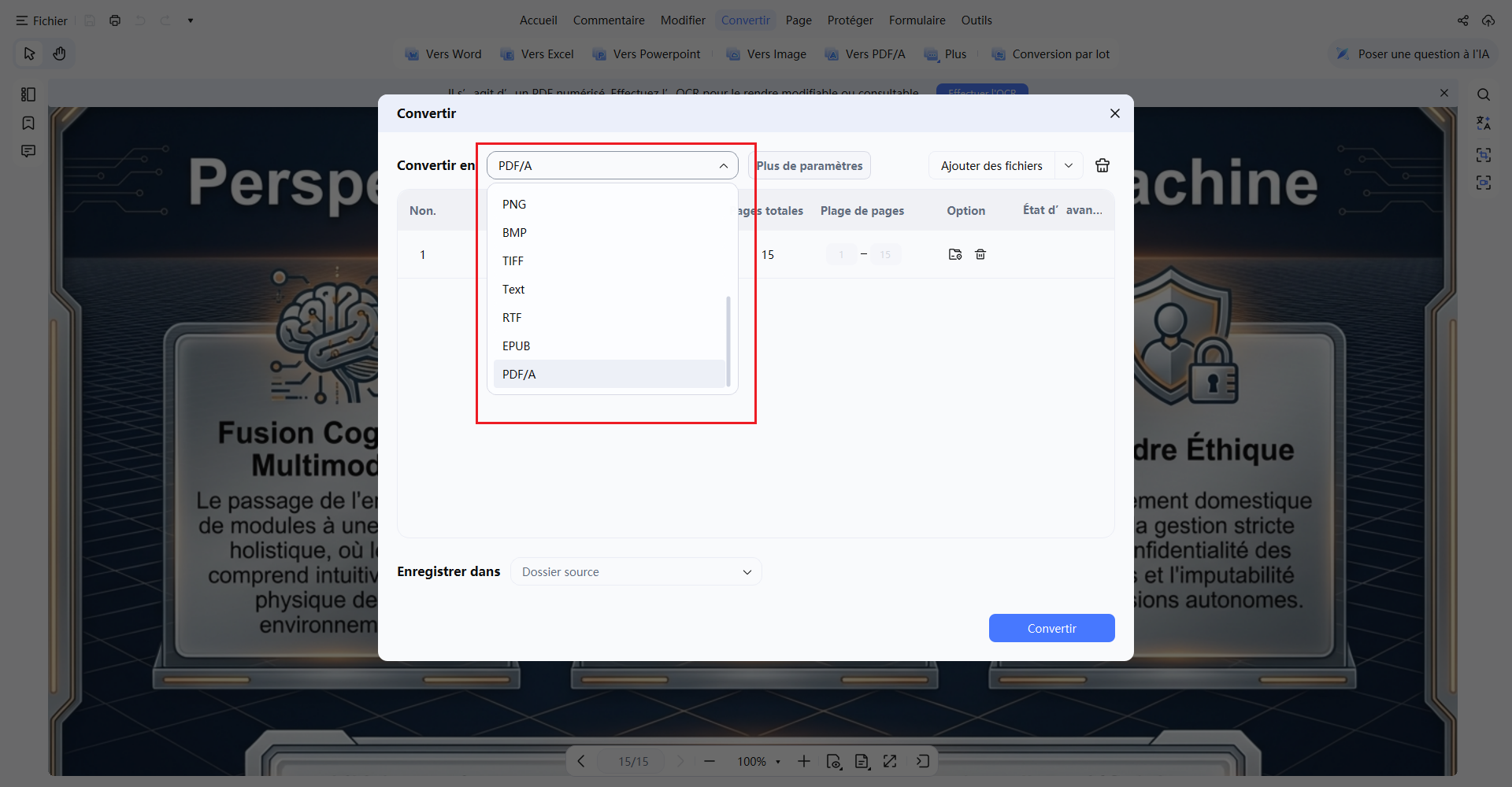 convertir un pdf en pdf/a