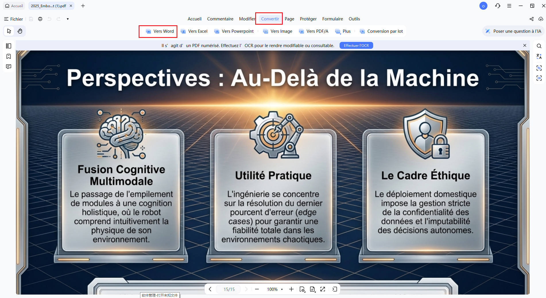 convertir en word