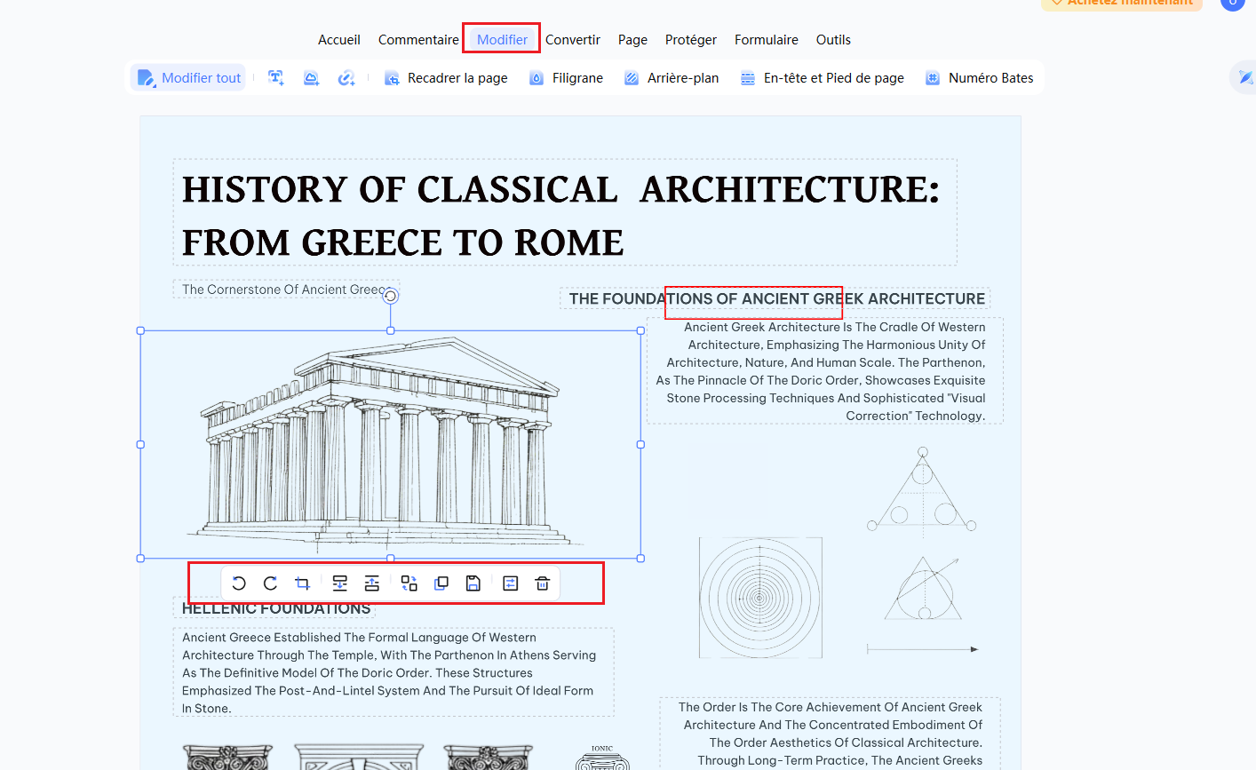 modifier des images dans un pdf