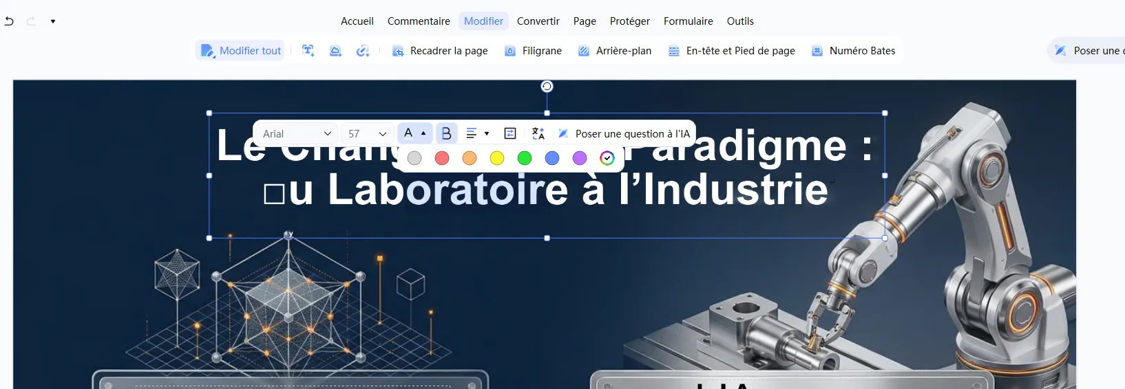 modifier un pdf