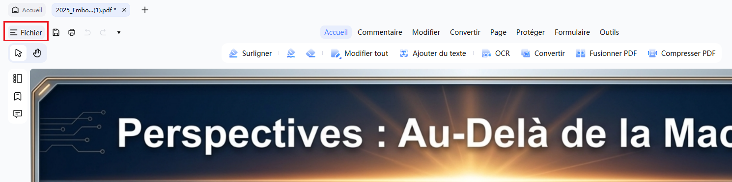 ouvrir un pdf depuis l'appareil