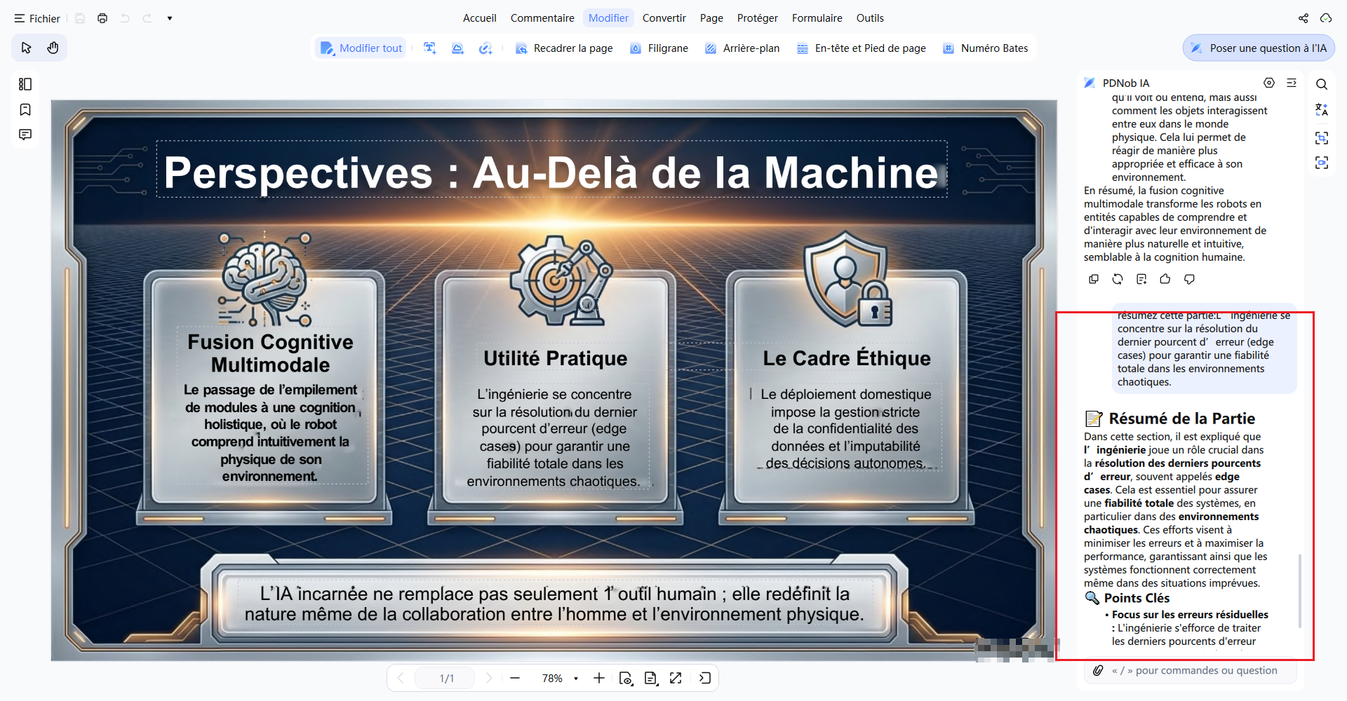 obtenir un résumé personnalisé