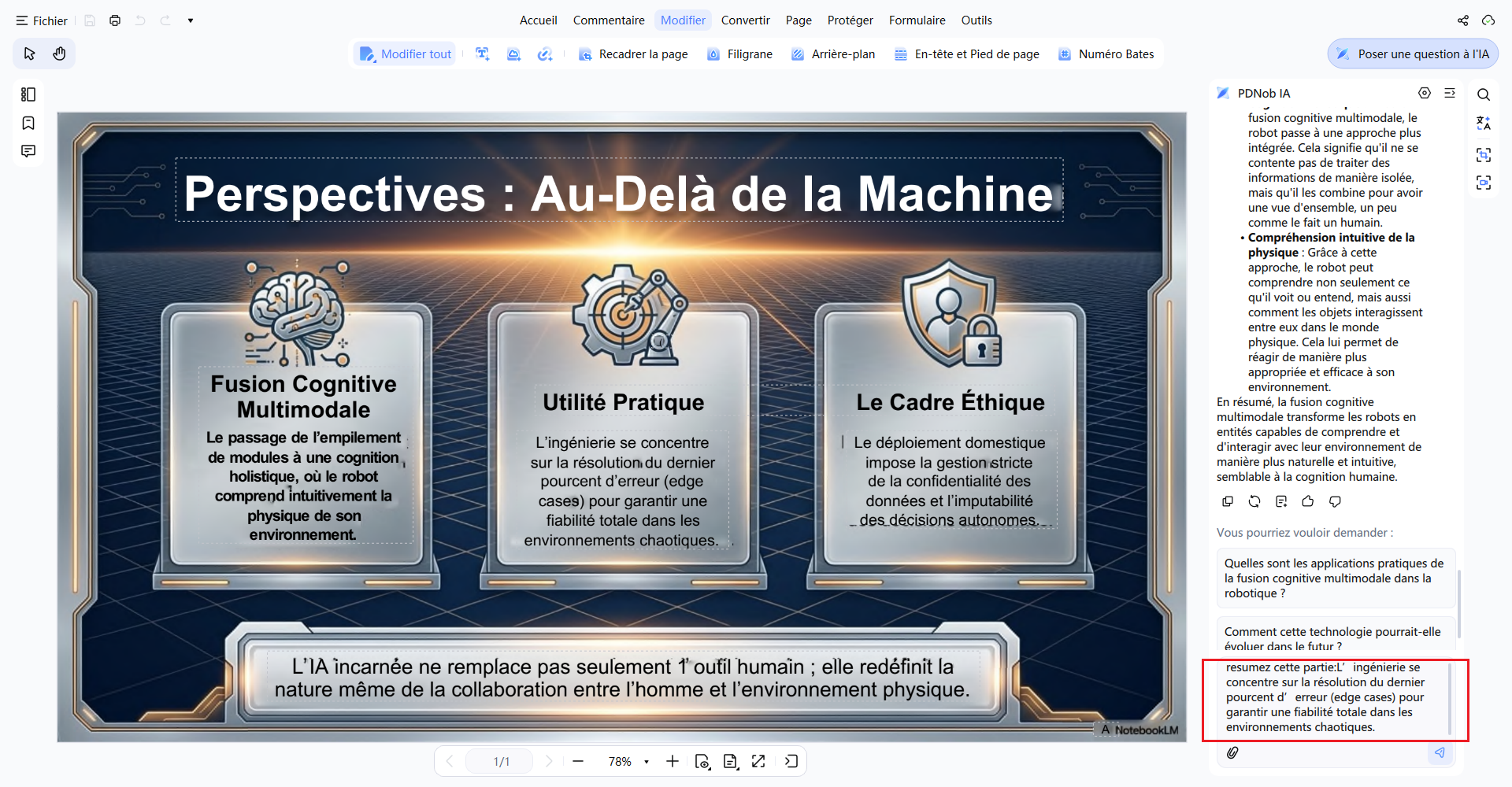 ouvrir le mode interroger
