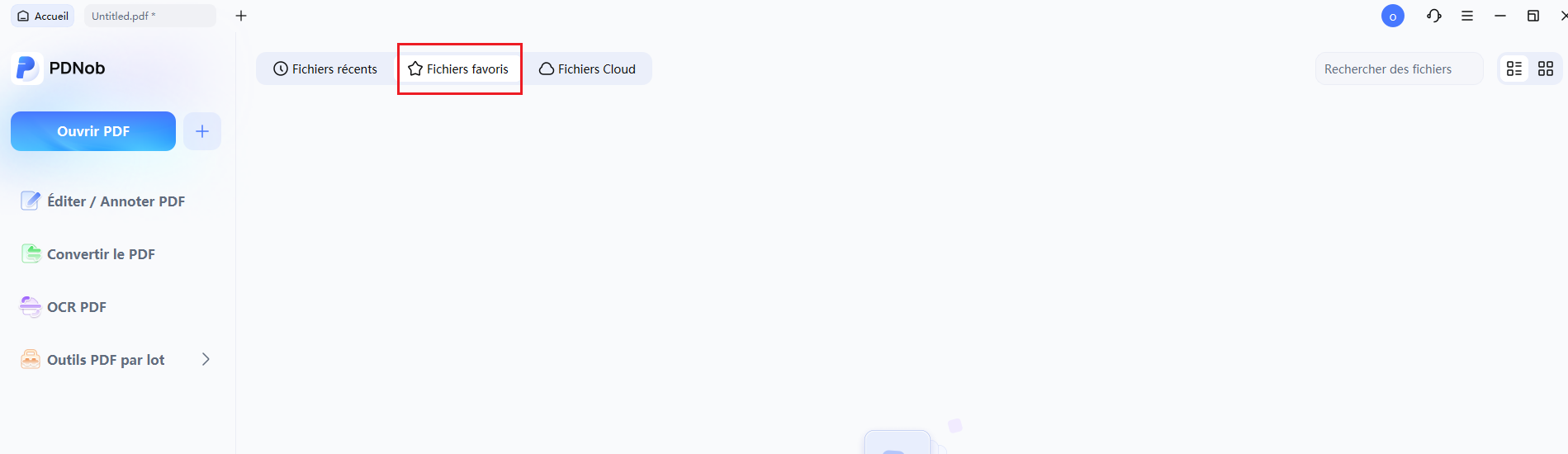 fichiers pdf favoris