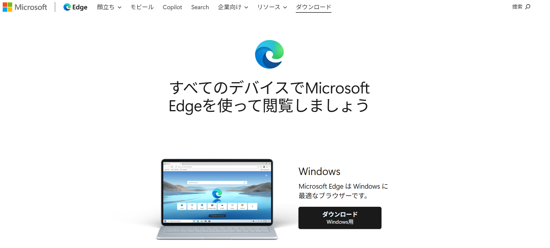 Microsoft Edgeの描画機能画面
