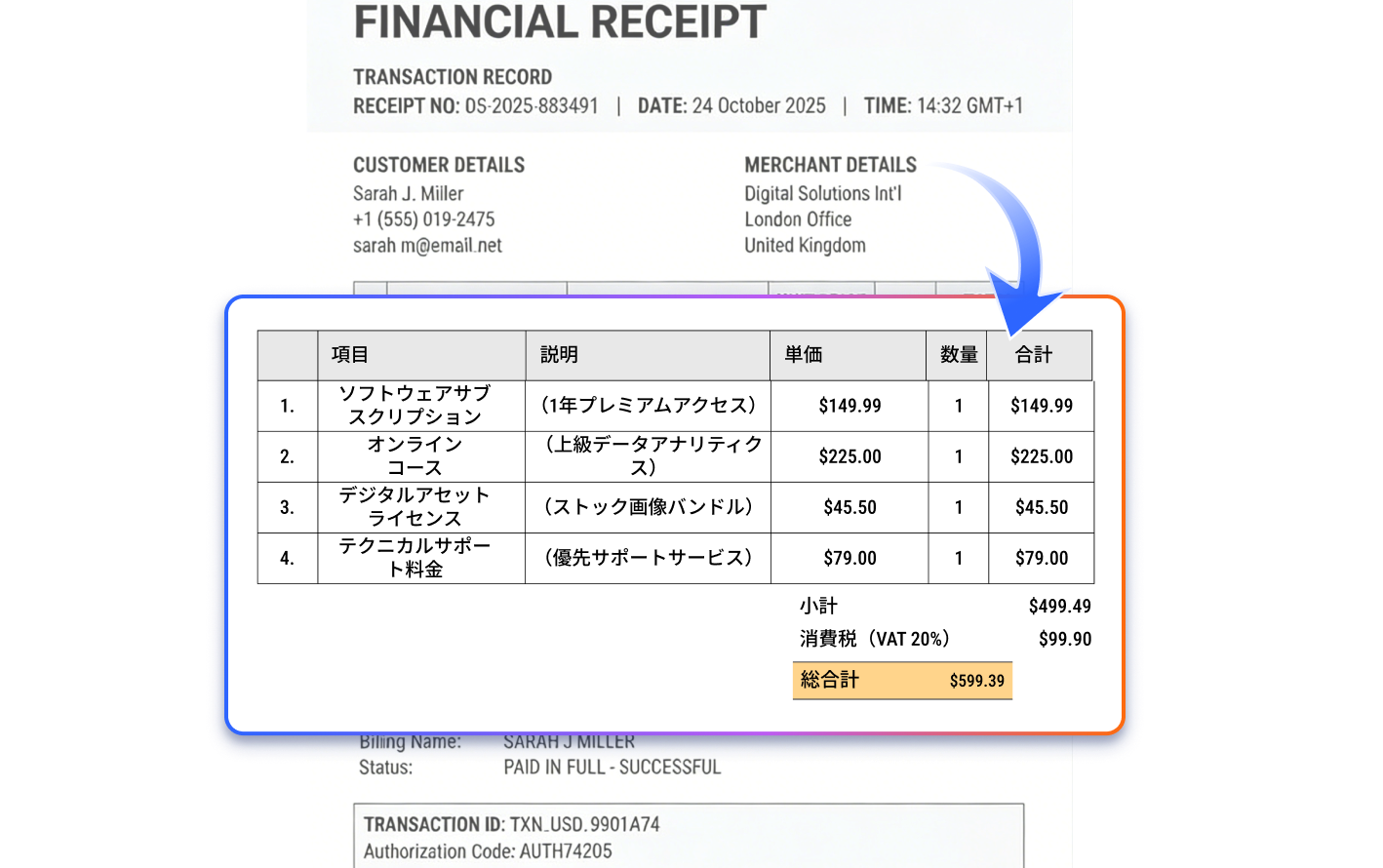 OCR processed PDF with editable text
