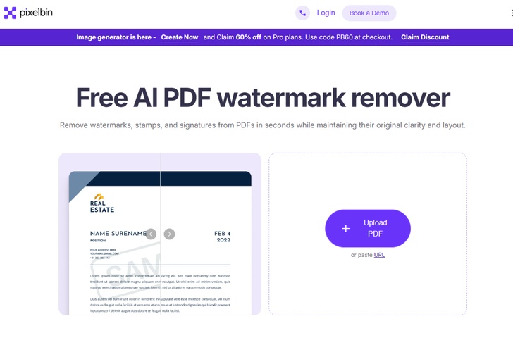 Pixelbinで「NotebookLM」ウォーターマークを削除