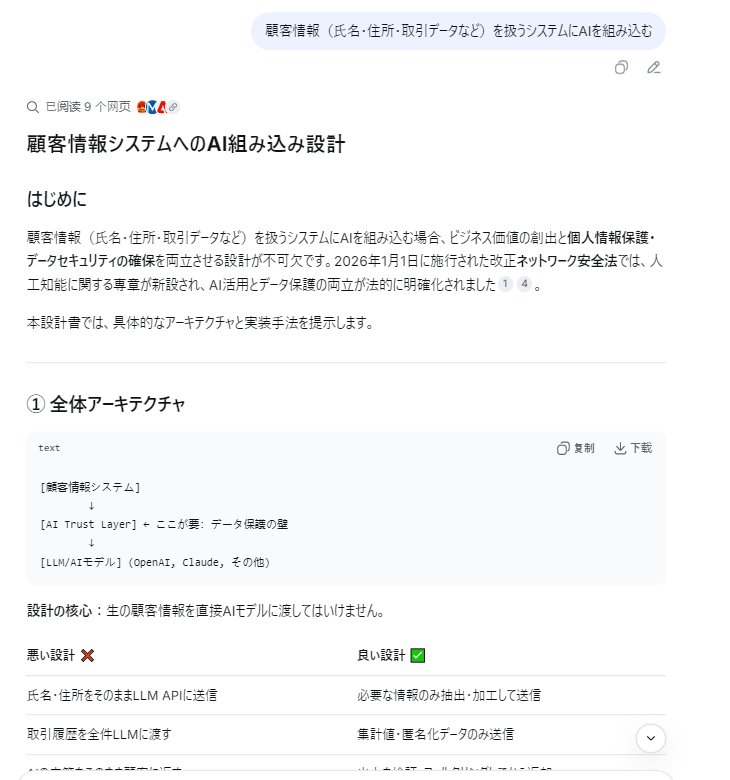DeepSeekのデータ管理イメージ