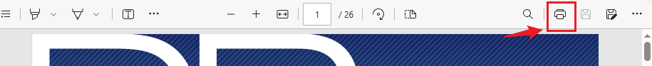 Edgeで印刷ダイアログを開く
