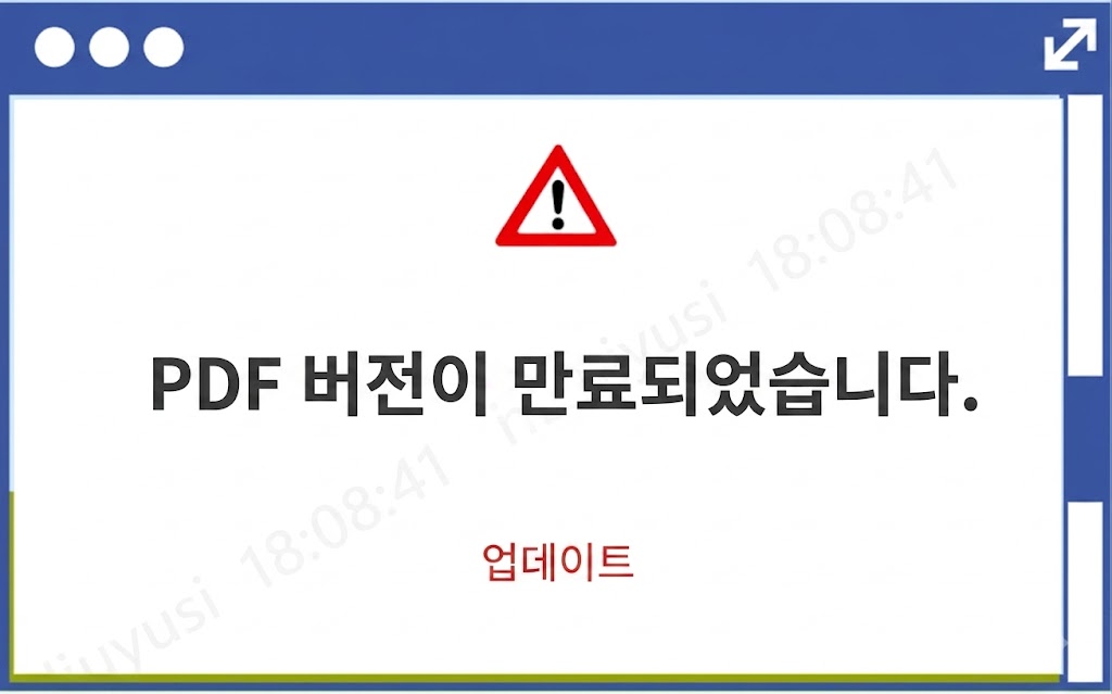 PDF 업데이트 제시